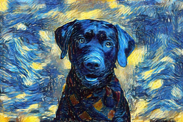 Starry Nights with Furry Friends - Custom Pet Portrait